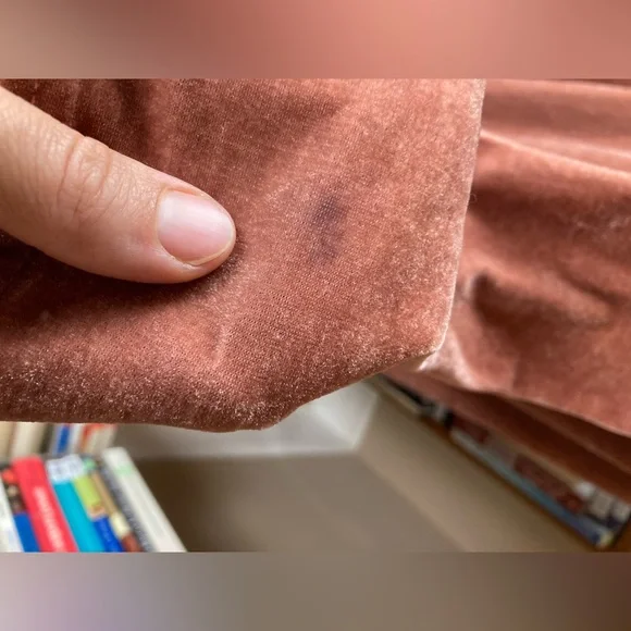 Suzanne Betro SB Mauve Pink Velvet Duster Kimono Cardigan Sz Large L - Picture 14 of 16